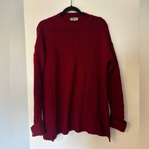 Show Me Your MuMu Maroon Fireside Sweater, Size XS